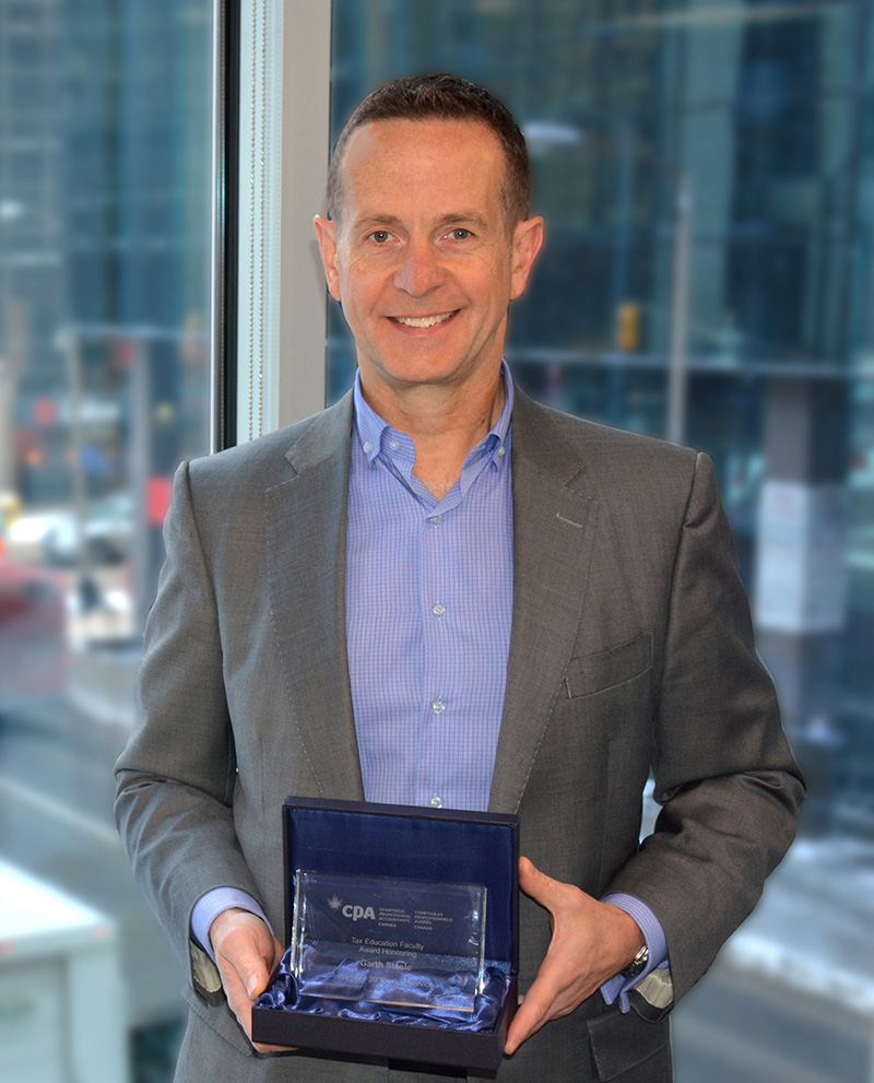 Congratulations Garth Steele for winning the CPA Canada Tax Education Faculty Award
