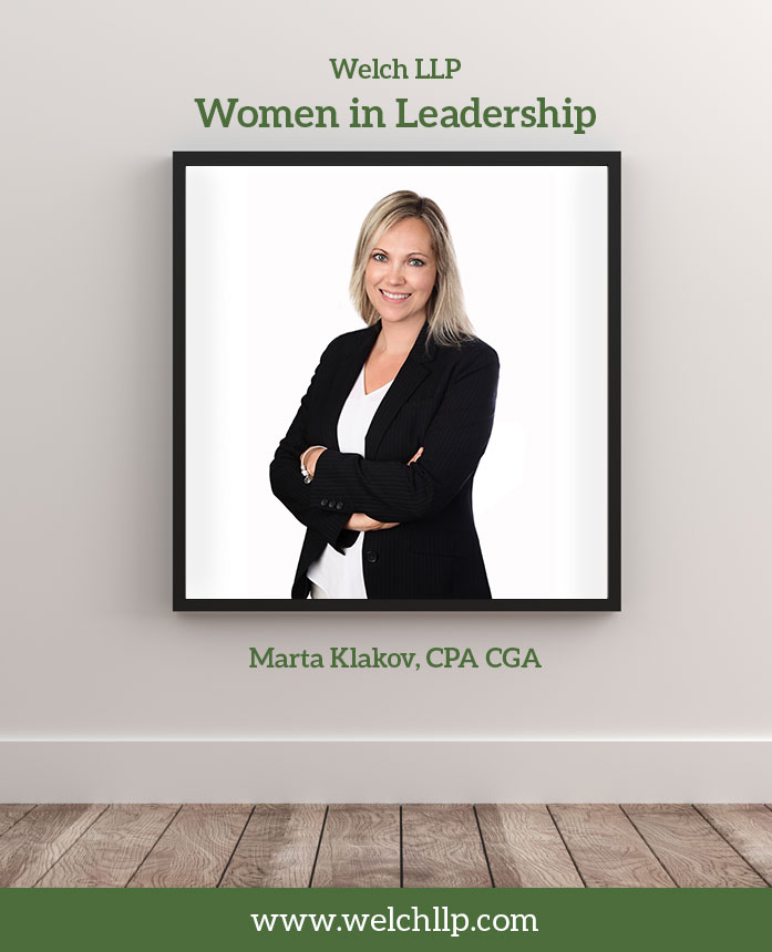 Welch LLP’s Women in Leadership: Marta Klakov