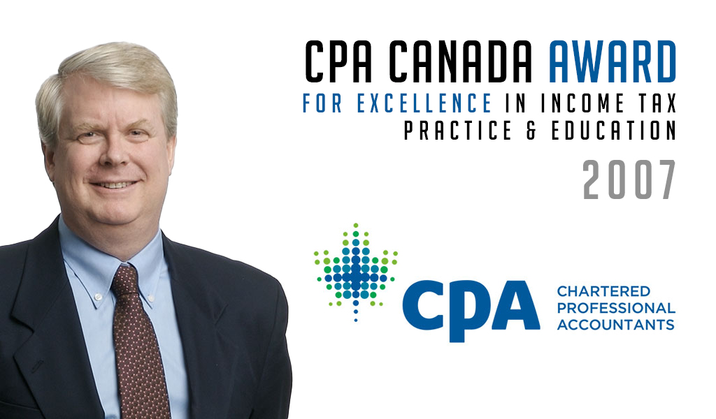 Don Scott CPA Canada Excellence Award 2007